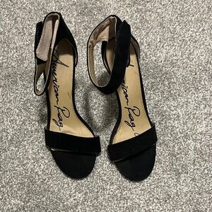 American Rag Black Heeled Sandals